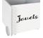 Chariot De Rangement Enfant "jouets" 47cm Blanc