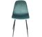 Chaise En Velours Côtelé Giulia (lot De 2) Bleu Canard