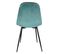 Chaise En Velours Côtelé Giulia (lot De 2) Bleu Canard