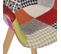 Fauteuil Enfant H58 Cm Patchwork Scandinave - Multicolore