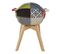 Fauteuil Enfant H58 Cm Patchwork Scandinave - Multicolore