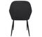 Fauteuil Velours Côtelé Giulia Noir - Noir