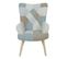 Fauteuil Patchwork "helsinki" 99cm Bleu