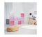 Lot De 6 Cubes Modulables "rangement" 95cm Rose