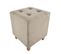 Pouf Carré Design "hippolyte" 35cm Beige