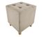 Pouf Carré Design "hippolyte" 35cm Beige