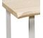 Table De Repas "forest" 110cm Naturel et Blanc