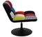 Fauteuil Pivotant Patchwork "anton" 89cm Noir