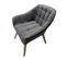 Fauteuil Design "magnus" 75cm Gris