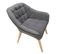 Fauteuil Design "magnus" 75cm Gris