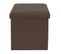 Pouf Coffre Pliable "anetto" 38cm Marron