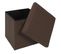 Pouf Coffre Pliable "anetto" 38cm Marron