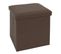 Pouf Coffre Pliable "anetto" 38cm Marron