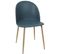 Chaise Avec Assise En Plastique Bergen (lot De 2) Bleu Canard