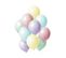 Lot De 10 Ballons "pastels" 17cm Multicolore