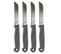 Lot De 4 Couteaux "easy Cut" 21cm Gris