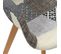 Fauteuil Scandinave Patchwork (lot De 2) Gris