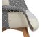 Fauteuil Scandinave Patchwork (lot De 2) Gris