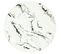 Dessous De Plat Design "marbré" 18cm Blanc
