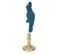 Statuette Décorative "perroquet" 37cm Bleu