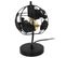 Lampe à Poser En Métal "globe" 26cm Noir