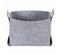 Panier De Rangement "feutre Pliable" 25cm Gris