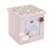 Tirelire Déco En Bois "cube" 11cm Rose