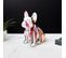 Statuette Déco "bulldog Coulures" 30cm Multicolore