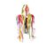 Statuette Déco Gorille "rainbow" 24cm Multicolore