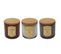 Lot De 3 Bougies Parfumées "apoth" 10cm Multicolore