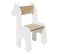 Chaise Enfant Licorne Blanche Et Bois - Blanc