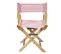 Chaise Enfant "directeur" 57cm Rose et Naturel