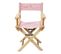 Chaise Enfant "directeur" 57cm Rose et Naturel