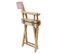 Chaise Enfant "directeur" 57cm Rose et Naturel