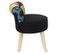 Tabouret Patchwork Design "eleonor" 58cm Multicolore