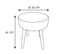 Tabouret Ethnique Pieds Bois Mirage - Beige