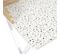 Bureau Design "terrazzo" 84cm Beige et Blanc