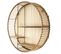 Étagère Murale Ronde Déco "java" 53cm Beige