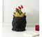 Cache-pot Design "lion Couronne" 39cm Noir