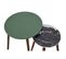 Lot De 2 Tables Gigognes "admira" 48cm Vert Et Noir