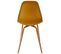 Chaise Scandinave Pieds Métal Et Bois De Hêtre Phenix (lot De 2) Jaune Moutarde