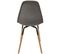 Chaise Scandinave Assise En Tissu Phenix (lot De 2) Gris Foncé