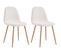 Chaise Assise En Tissu Bouclette Freya (lot De 2)