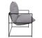 Fauteuil Design "jonas" 62cm Gris et Noir