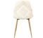 Chaise Pieds Imitation Bois Assise En Tissu Faro (lot De 2)