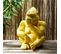 Statuette Déco Magnésie "gorille" 54cm Jaune