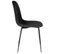 Chaise Velours Côtelé Giulia Noir - Noir