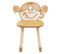 Chaise Enfant "madame Bonheur" 49cm Jaune