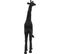 Girafe Origami En Polyrésine Noire 40 Cm