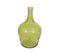 Lot De 2 Vases En Verre "bonbonne" 25cm Vert